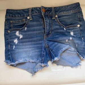 American eagle jean shorts. Light/medium wash